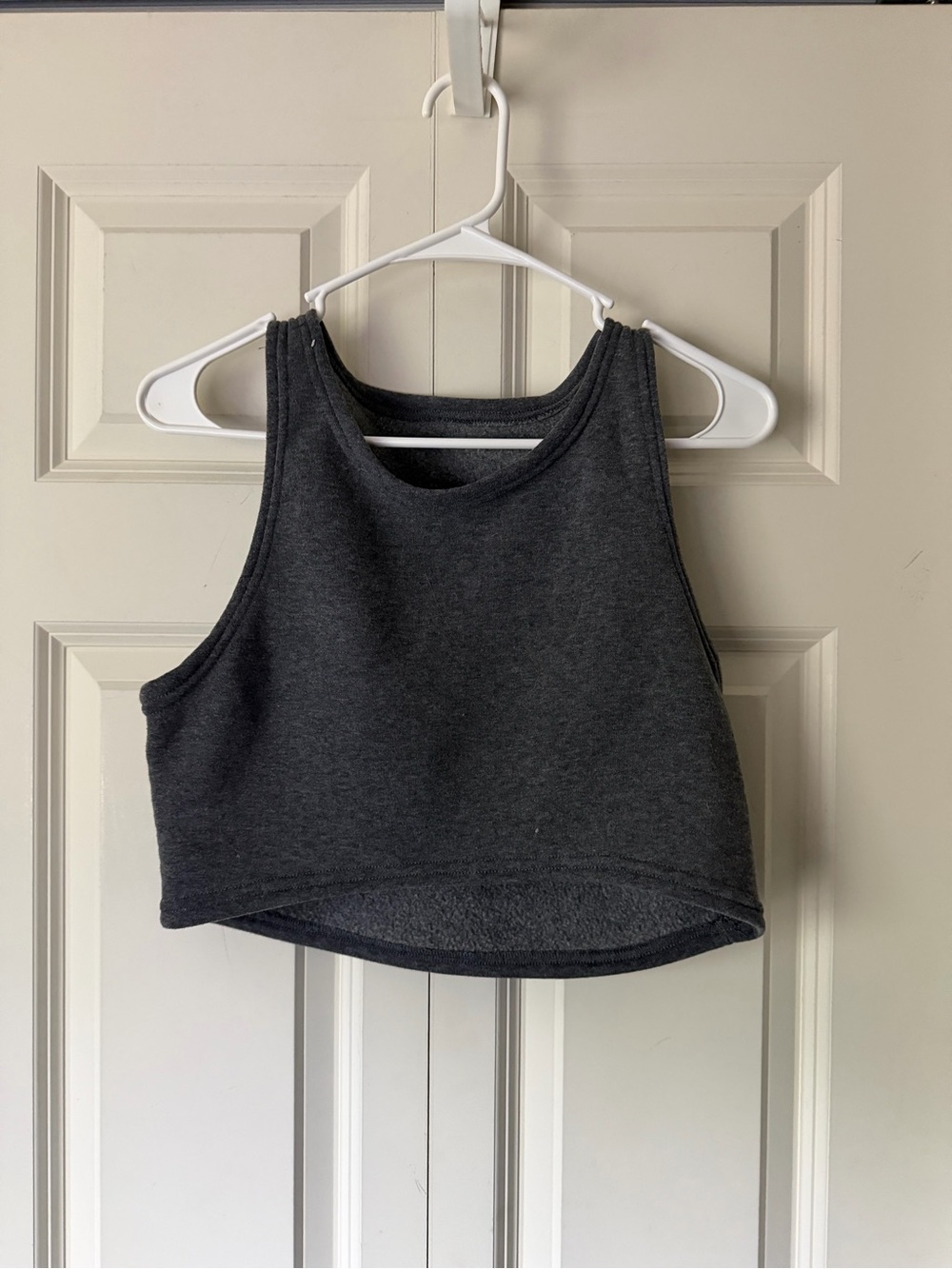 Charcoal Cropped Tank Top